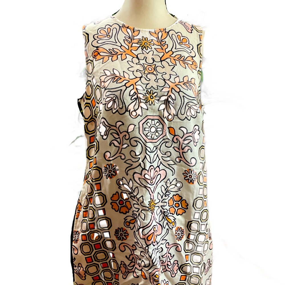 TORY BURCH: “HICKS  GARDEN” Shift Mini Dress